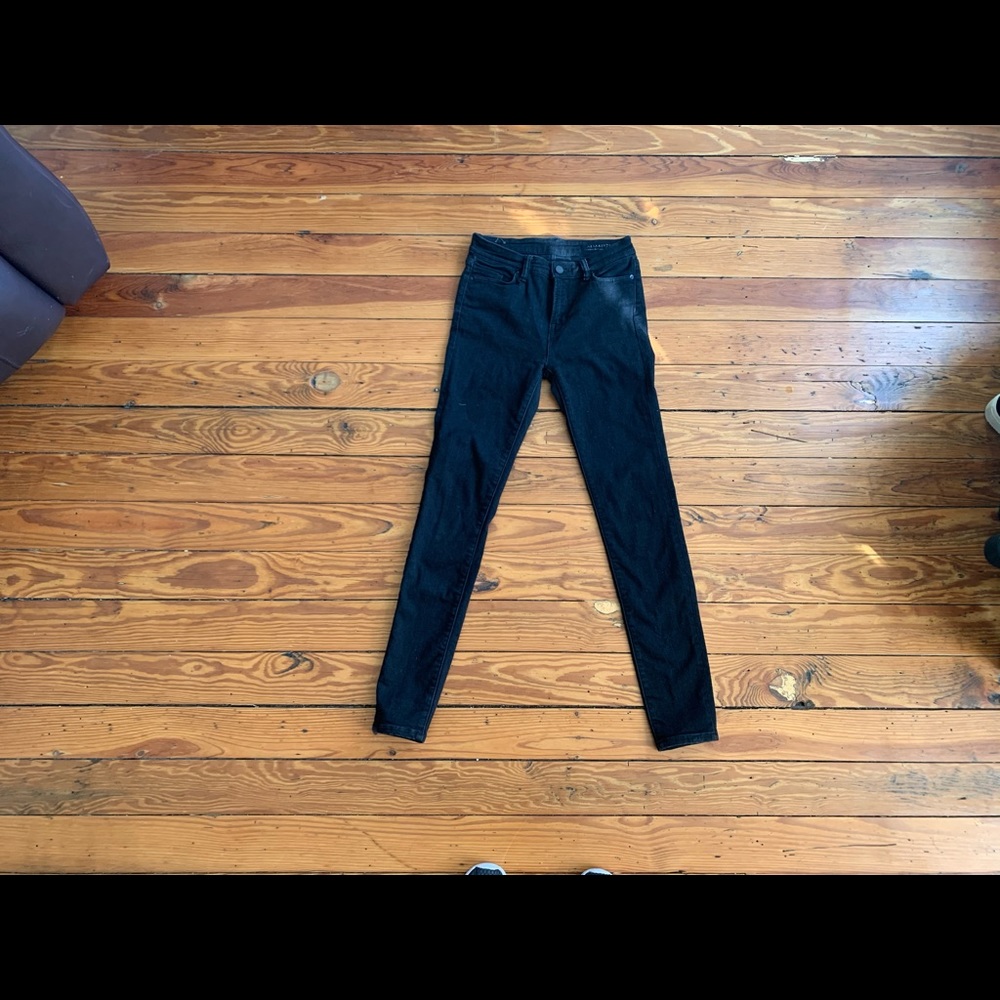 All Saints grace denim in black size 27